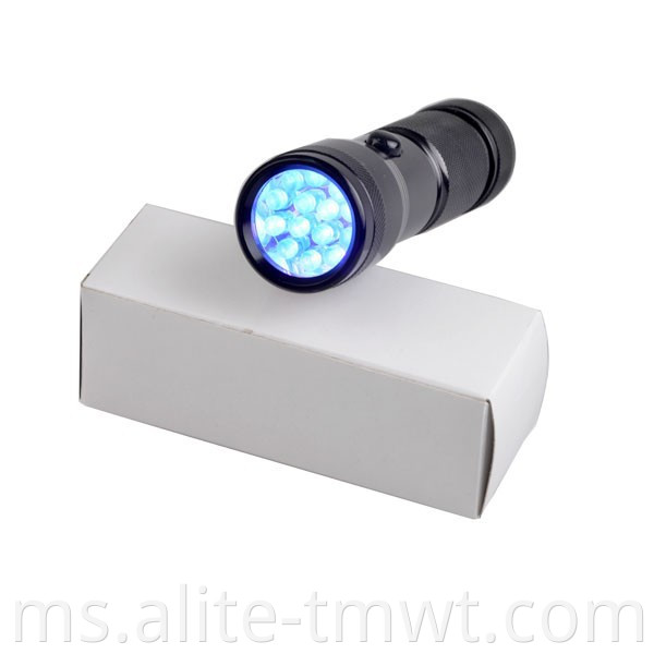 Pengesan Stain Urin Pet Ultra Violet 395nm 14 LED LED UV lampu suluh untuk kecemasan di luar rumah